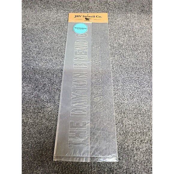 NEW JRV  15mil Reusable "The Dayton Bread Co." Stencil 16.75x5.5 - Picture 2 of 3